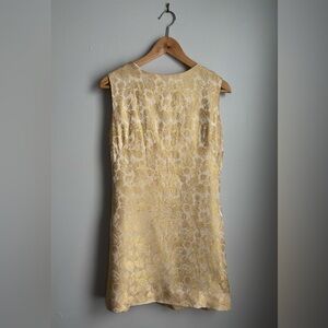 Gold party dress hand made vintage